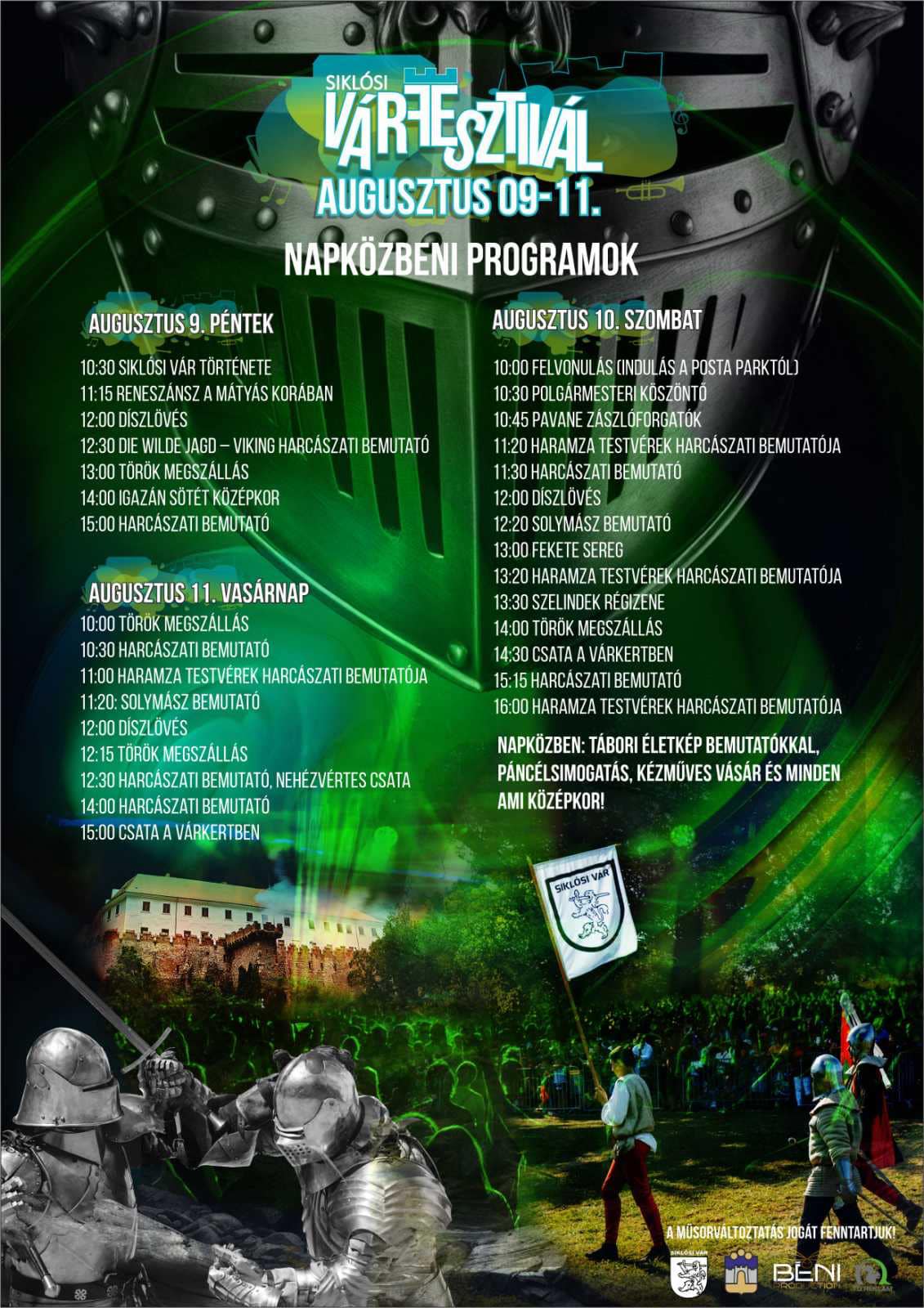 Várfesztivál Siklós 2024 - nappali programok