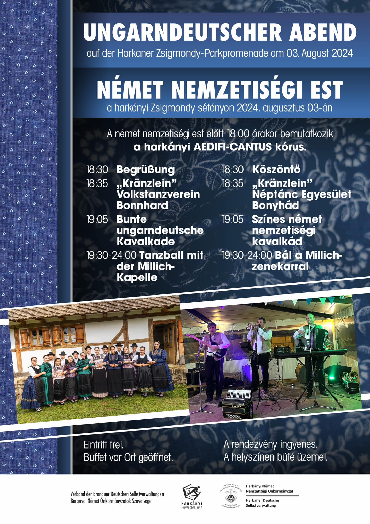 Német Nemzetiségi Bál 2024.08.03., Harkány
