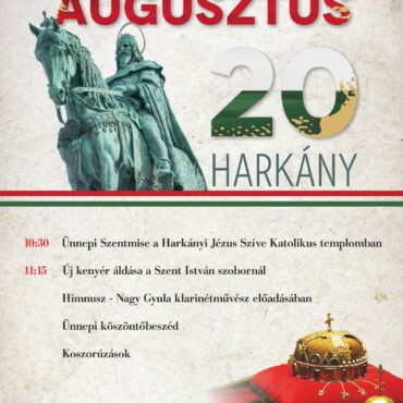 Államalapítás ünnepe, Harkány, 2024, új kenyér ünnepe, Jézus Szíve Plébánia