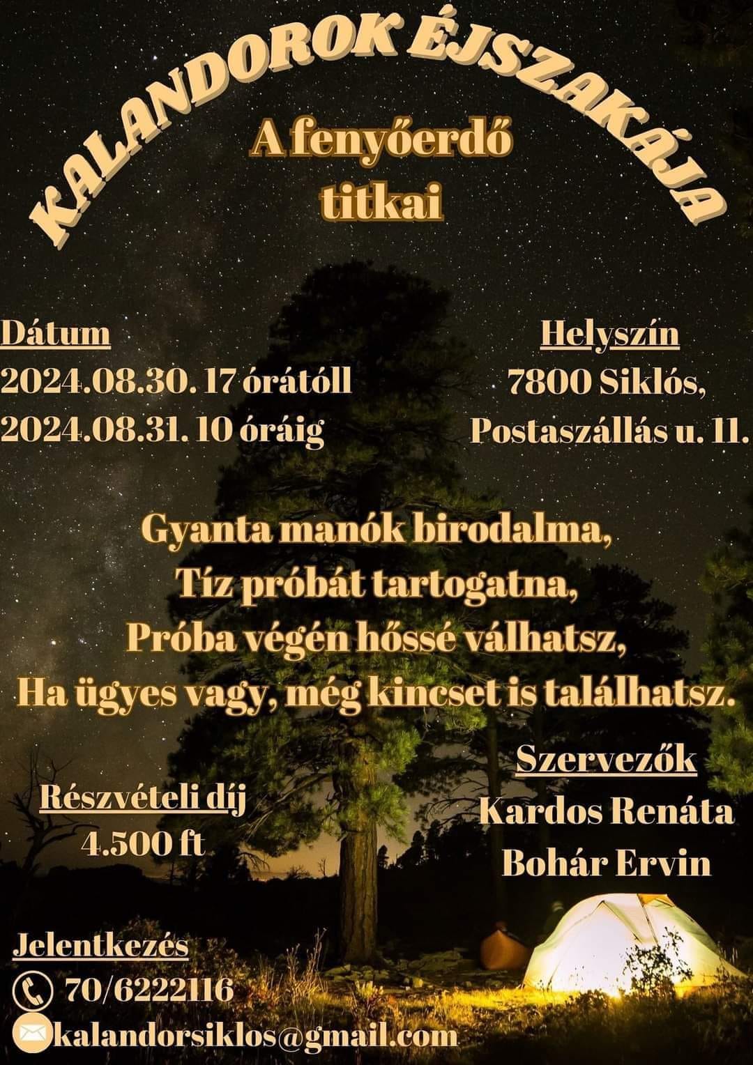 Kalandorok éjszakája 2024 - Siklós