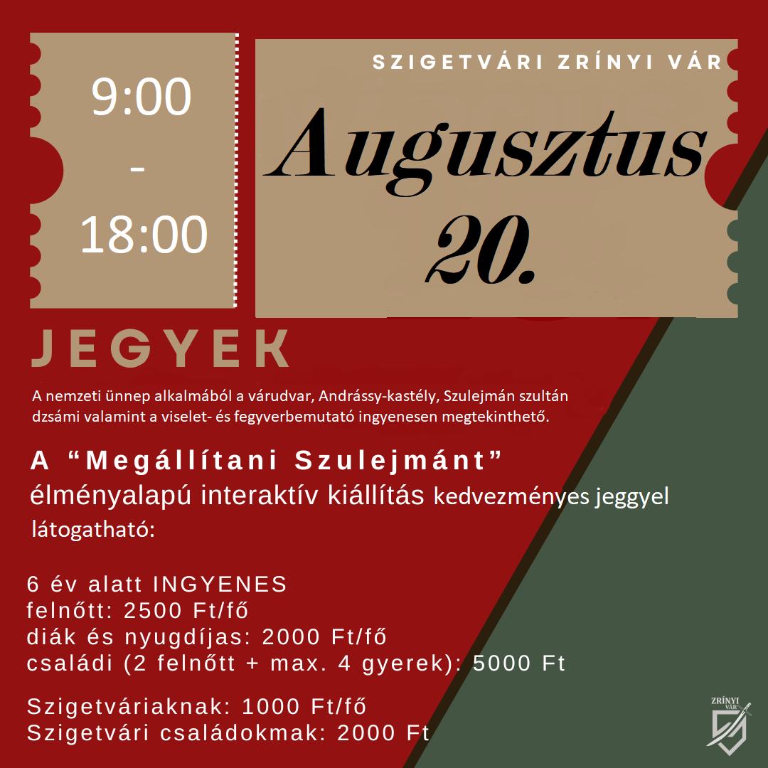 Szigetvár - ingyenes programlehetőségek - 2024.08.20.