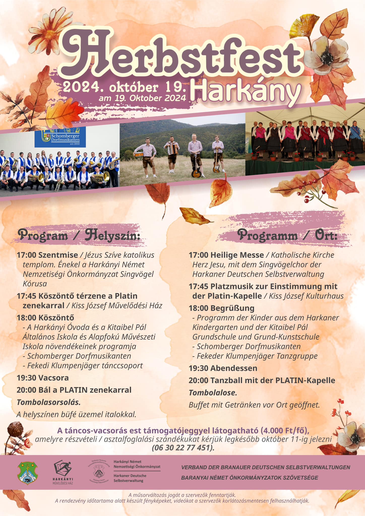 Herbstfest Harkányban, 2024.10.19-én
