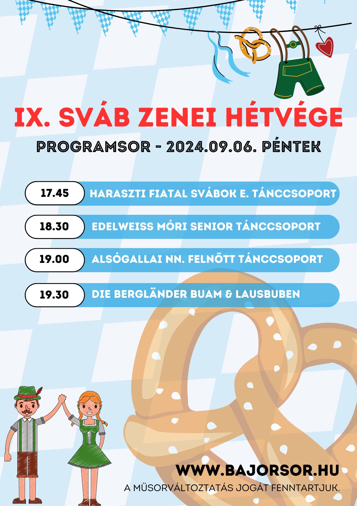 Sváb Zenei Hétvénye Villányban - 2024.09.06.., plakát