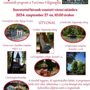 Harkányi séta, 2024.09.27. 10 órától