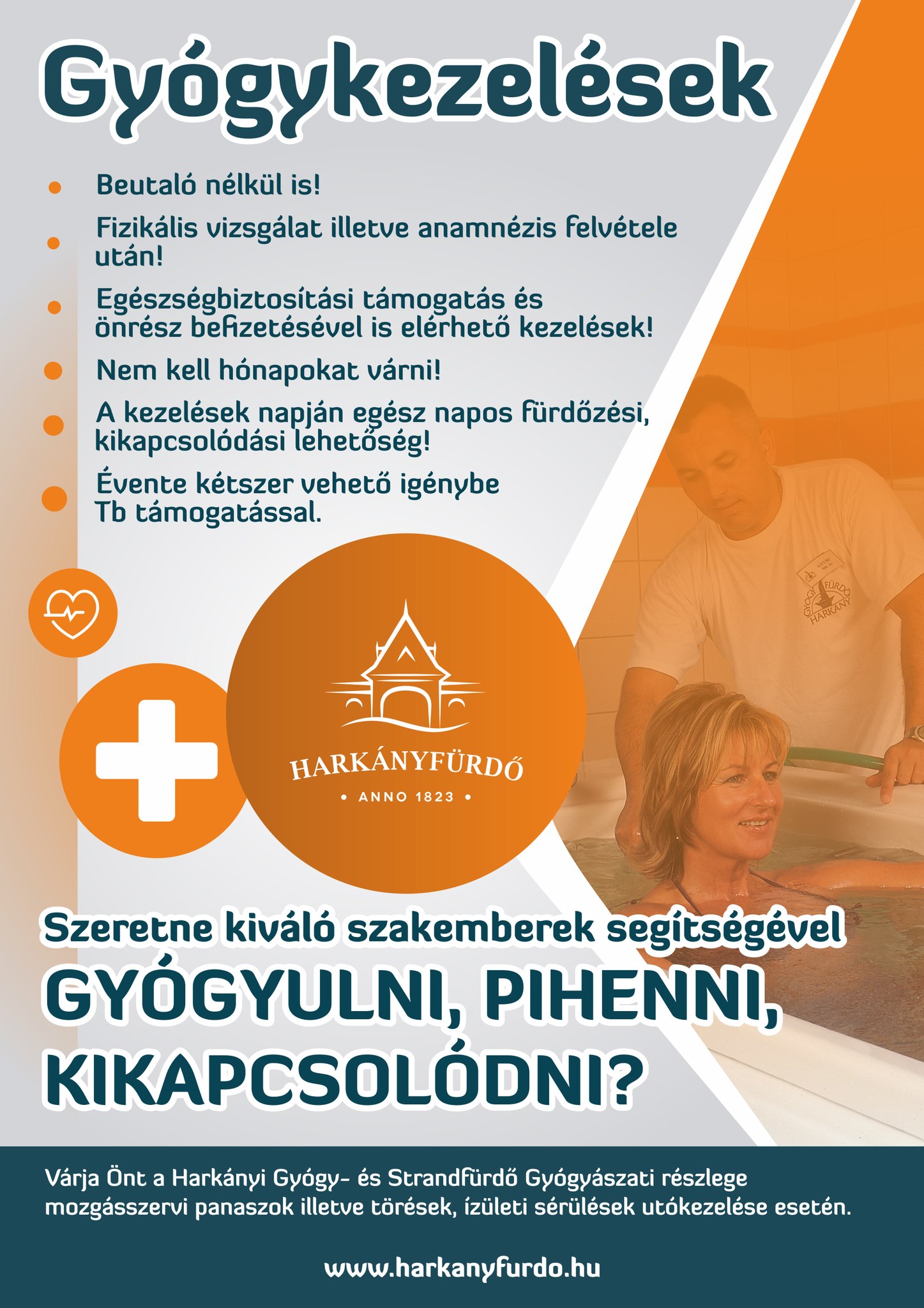 Gyógykezelések a Harkányi Gyógyfürdőben, 2024.10.08.