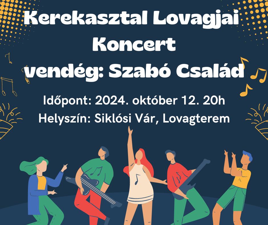 Koncert a Siklósi Várban, 2024.10.12-én, színpadona Kerekasztal Lovagjai és a Szabó Család