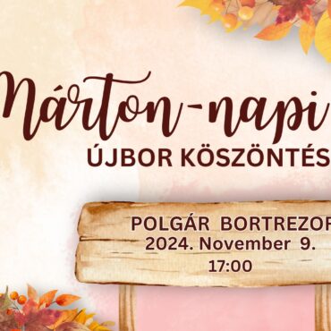 Újbor köszöntés és Márton-nap a villányi Polgár Pincészetben, 2024.11.09.