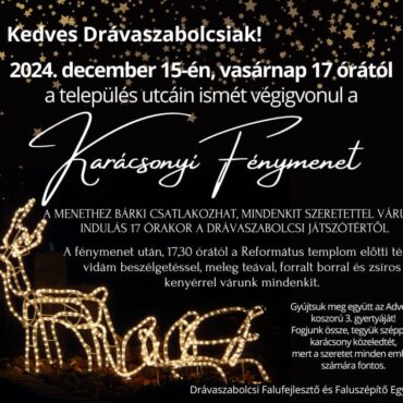Fénymenet Drávaszabolcson, 2024.12.15.