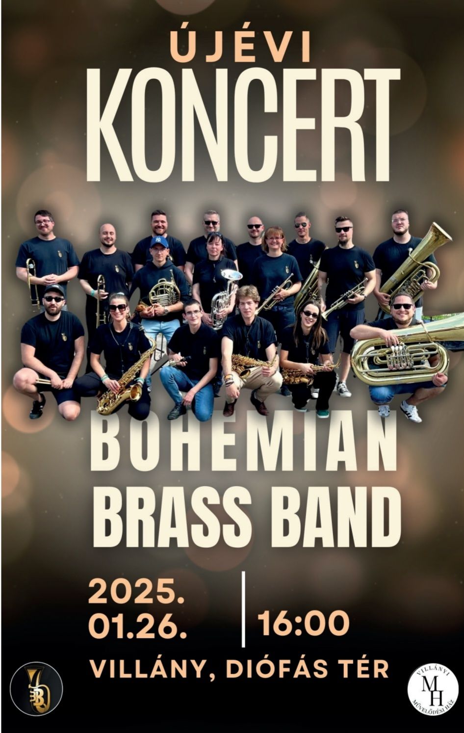 Bohemian Brass Band újévi koncert Villányban - 2025.01.26. 16:00