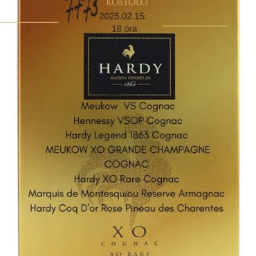Cognac kóstoló, Villány, 7773 borbár, 2025.02.15.