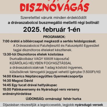 Disznótor az Ormánságban, Drávaszabolcson, 2025.02.01-én