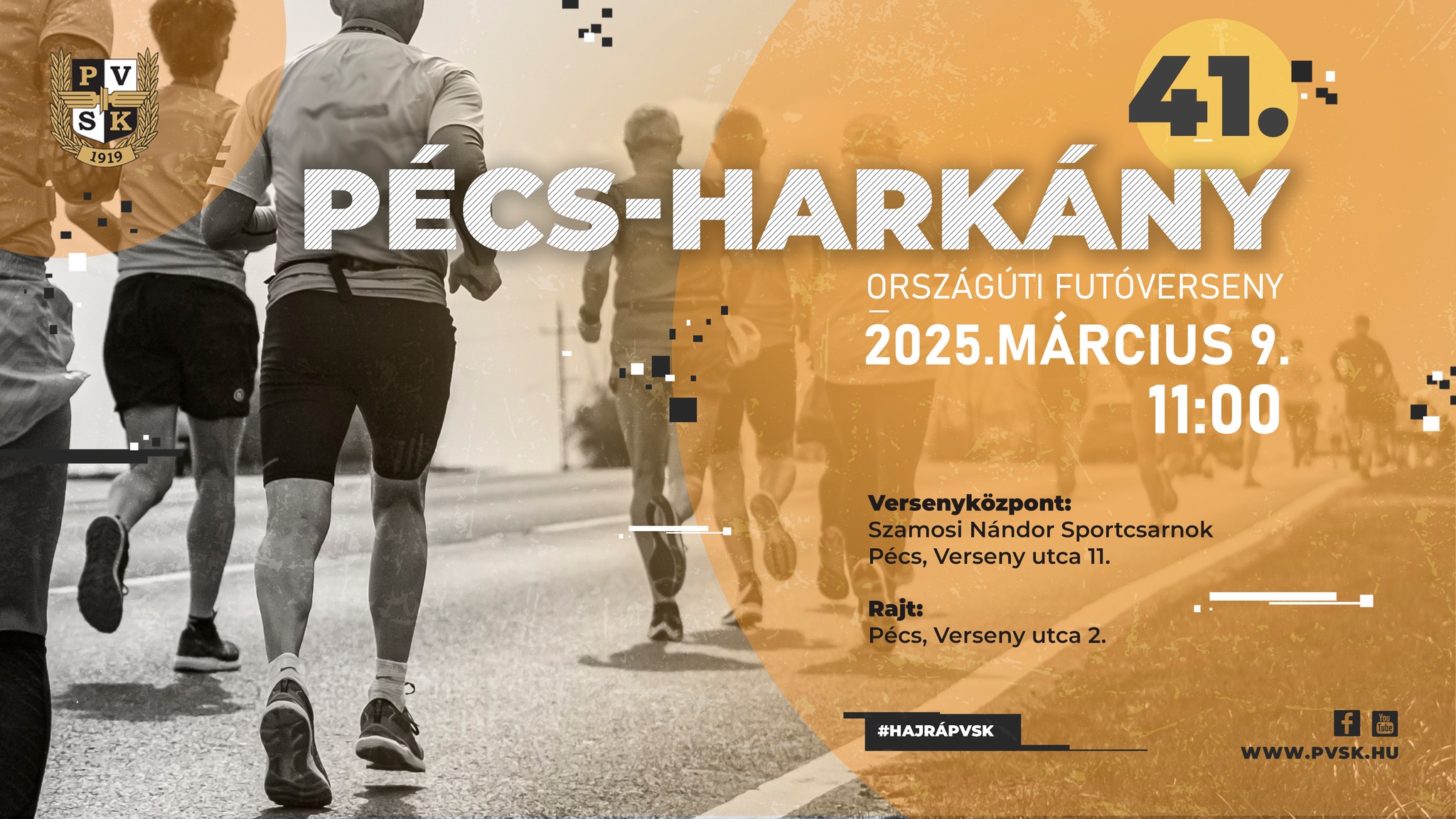 Pécs-Harkány országúti futóverseny 2025