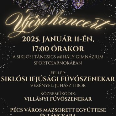Fúvószenekar koncert Siklóson, 2025.01.11., fellép a Siklósi Ifjúsági Fúvószenekar