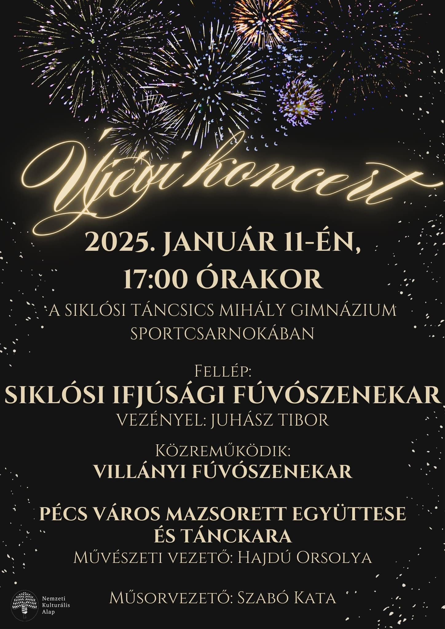 Fúvószenekar koncert Siklóson, 2025.01.11., fellép a Siklósi Ifjúsági Fúvószenekar