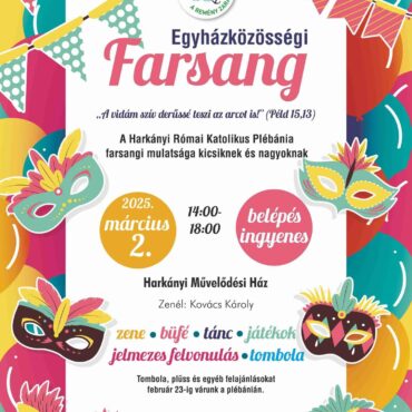 Farsang Harkányban, az egyházközösség servezésében! 2025.03.02.