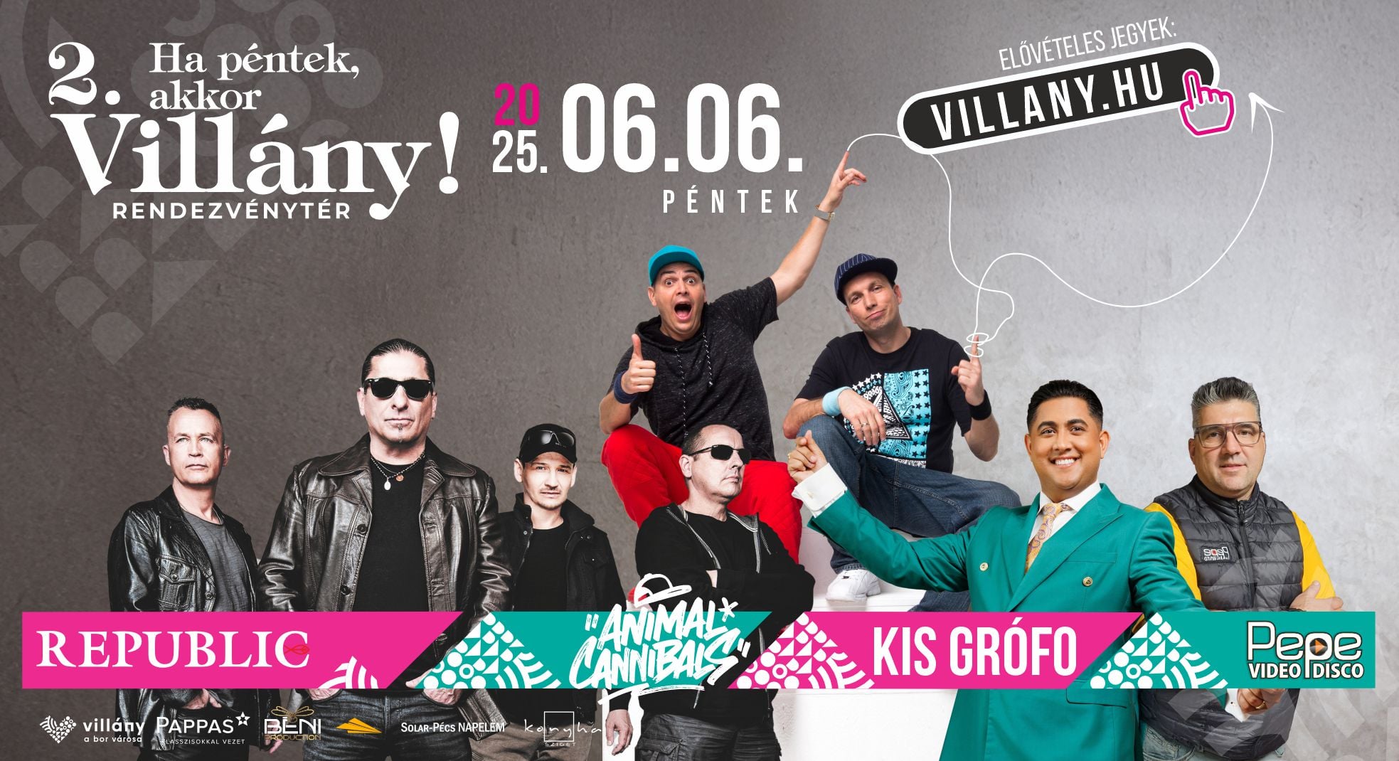 Animal Cannibals koncert - Ha péntek, akkor Villány - 2025.06.06.