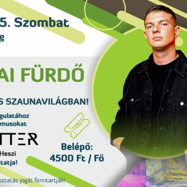 Éjszakai Fürdő Harkányban, a Harka Vízivilágban, 2025.10.25., Dj Crotter