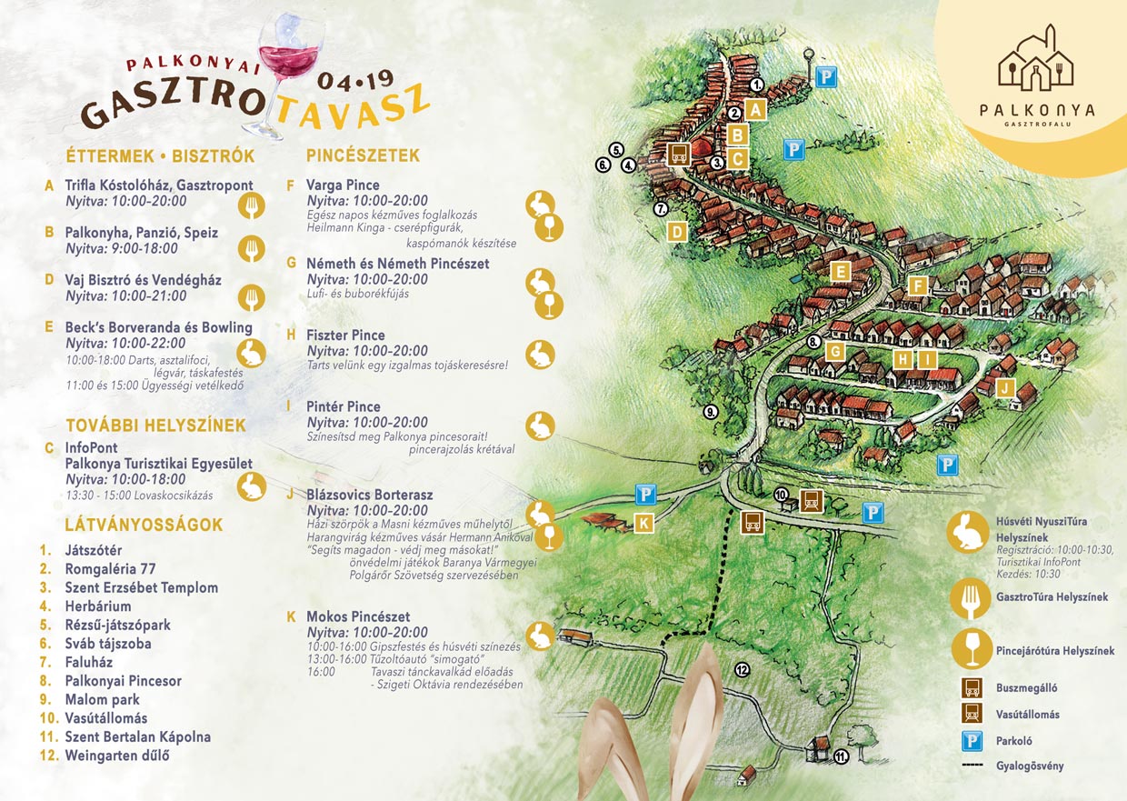 Palkonyai Gasztro Tavasz 2025.04.19. - programfüzet