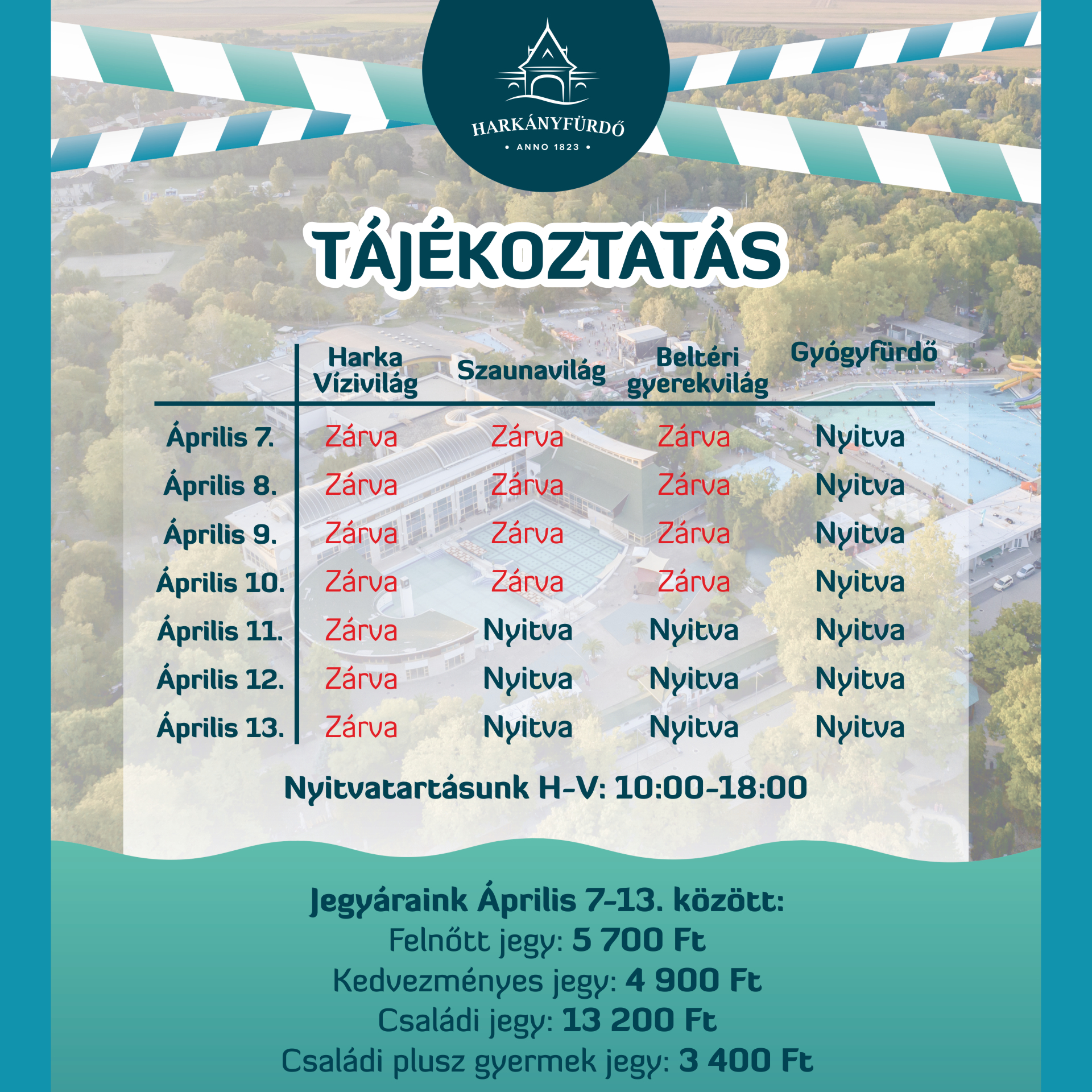 Részleges lezárások a Harkányi Gyógyfürdőben - 2025.04.