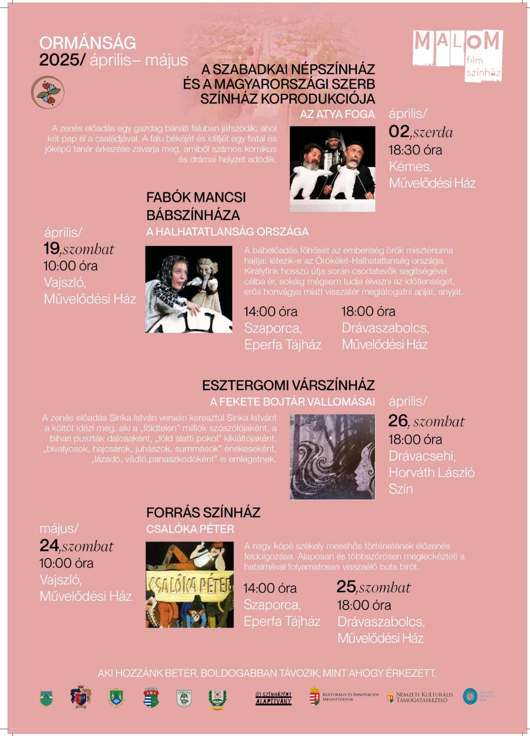 Kulturális programok az Ormánságban, 2025.04. - 05.