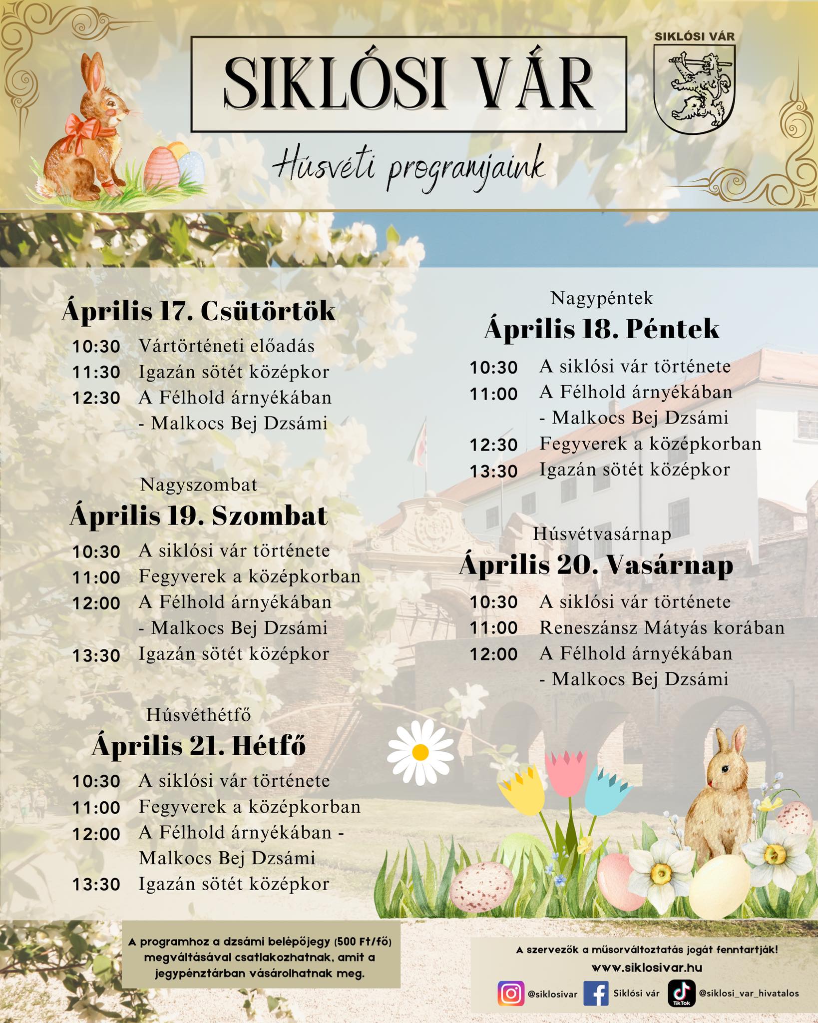 Húsvét a Siklósi Várban - 2025.04.17. - 21. között
