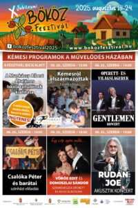 BŐköz Fesztivál 2025 - Kémes, programok