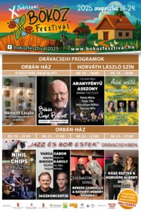 Bőköz Fesztivál 2025 - Drávacsehi programok