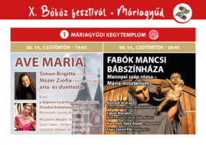 Bőköz Fesztivál 2025 - Máriagyűdi programok