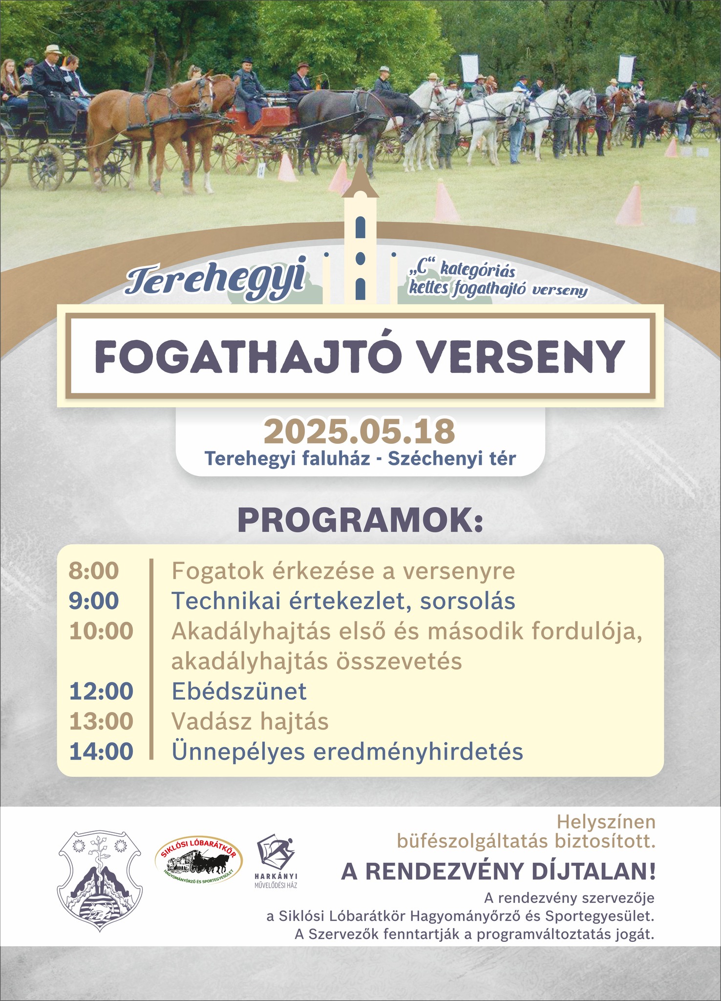 Fogathajtó verseny Harkányban, Terehegyen, 2025.05.18.