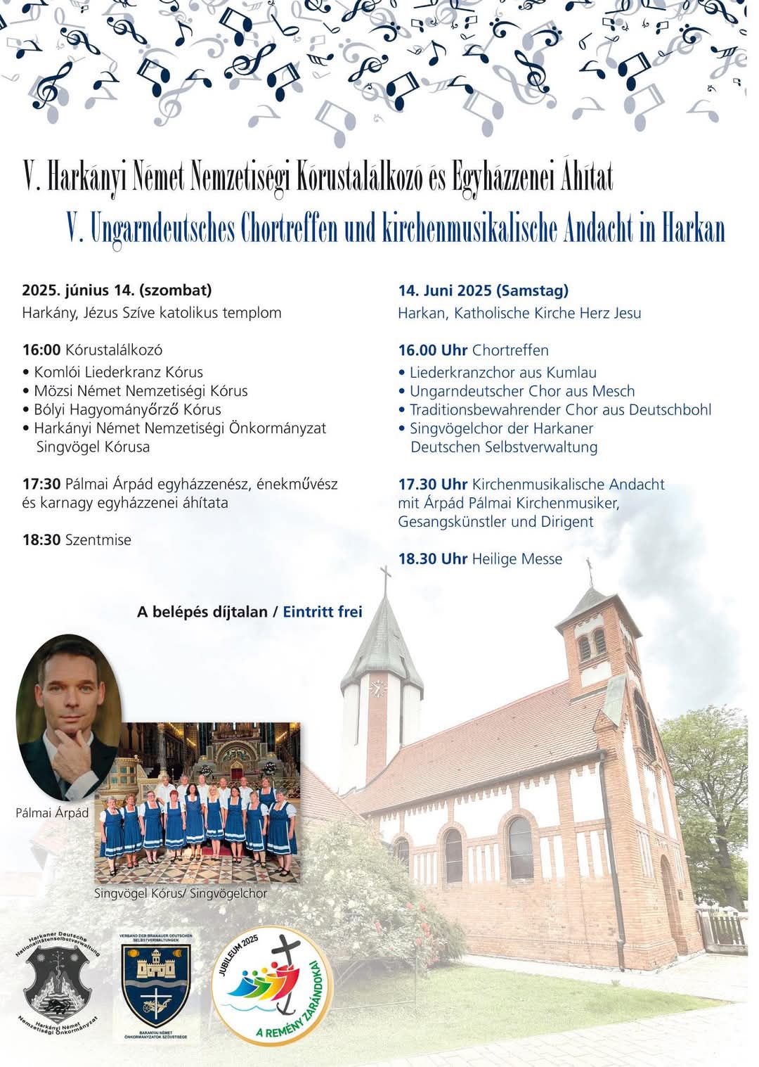 Harkányi Német Nemzetiségi Kórustalálkozó 2025 - Jézus Szíve Plébánia, Pécs