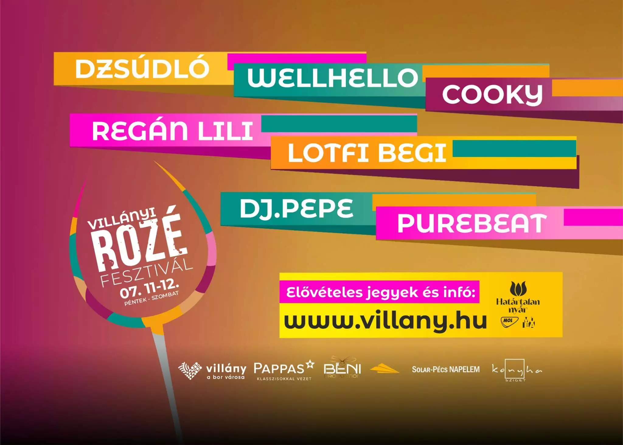 Rozé Fesztivál Villány, 2025.07.11 - 13.