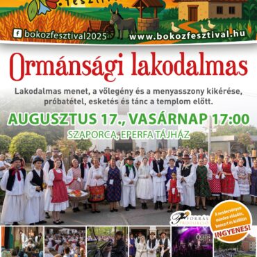 Hagyományos lakodalmas, Bőköz Fesztivál, 2025, Szaporca, Ormánság, Eperfa Tájház