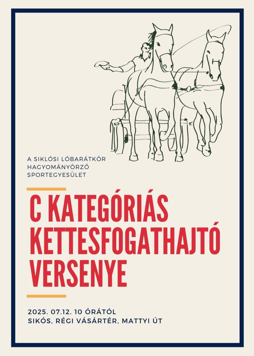 Kettesfogathajtó verseny Siklós, 2025.07.12.