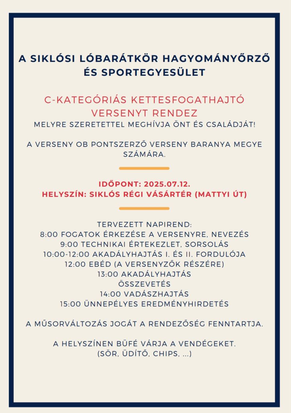 Kettesfogathajtó verseny Siklós, 2025.07.12.