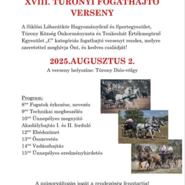 Fogathajtó verseny, Túrony, 2025.08.02.