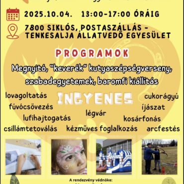 Állati nap Siklóson a Tenkesalja Állatvédő Egyesület szervezésében, 2025.10.04.