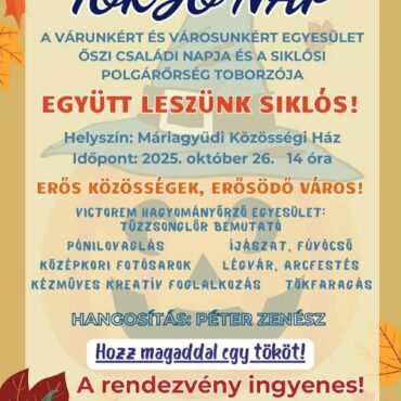 TökJó nap Máriagyűdön, családi programokkal, légvárral, arcfestéssel, 2025.10.26.