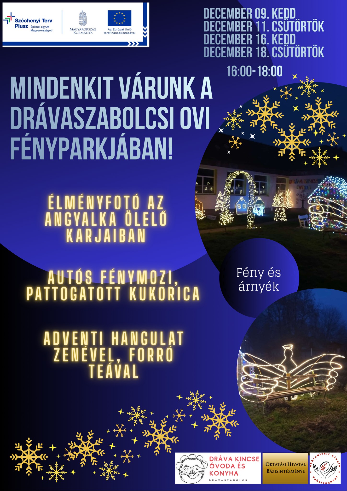 Fénypark Drávaszabolcson az oviban, 2025