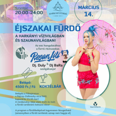 Éjszakai fürdő Harkányban, Regán Lili, 2026.02.24.