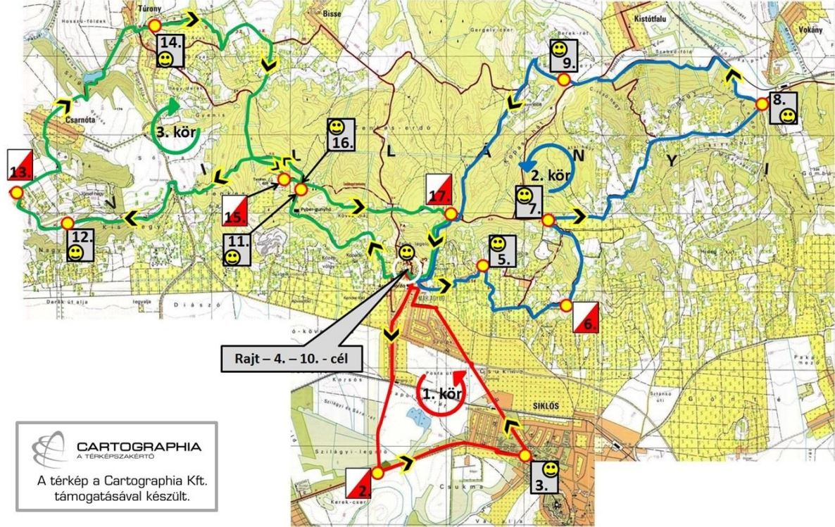 Tenkes Teljesítménytúra 2026 - 50 km-es maratoni táv útvonala