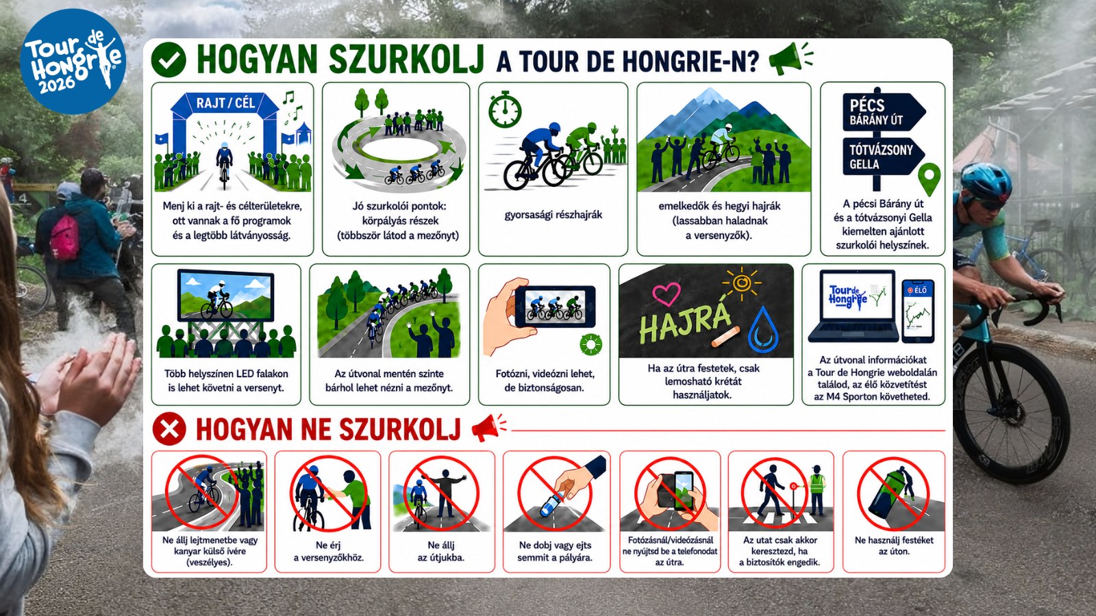 Hogyan szurkolj a Tour De Hongrie-n?