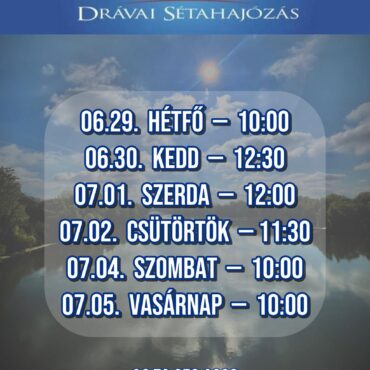 Drávai sétahajózás