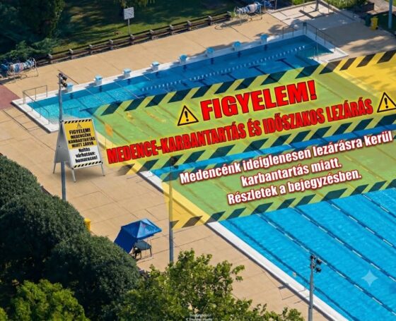Karbantartás a Harkányi fürdőben