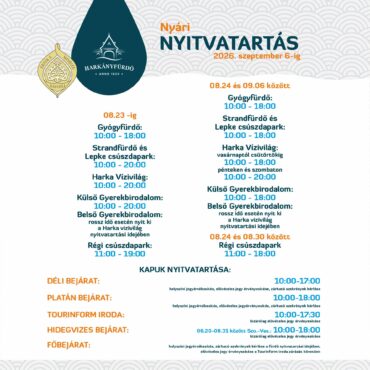 Harkányi Strandfürdő nyitvatartás