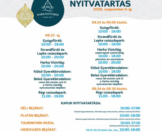 Harkányi Strandfürdő nyitvatartás Harkányi Strandfürdő nyitvatartás