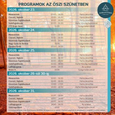 Őszi Programok - Harkányfürdő